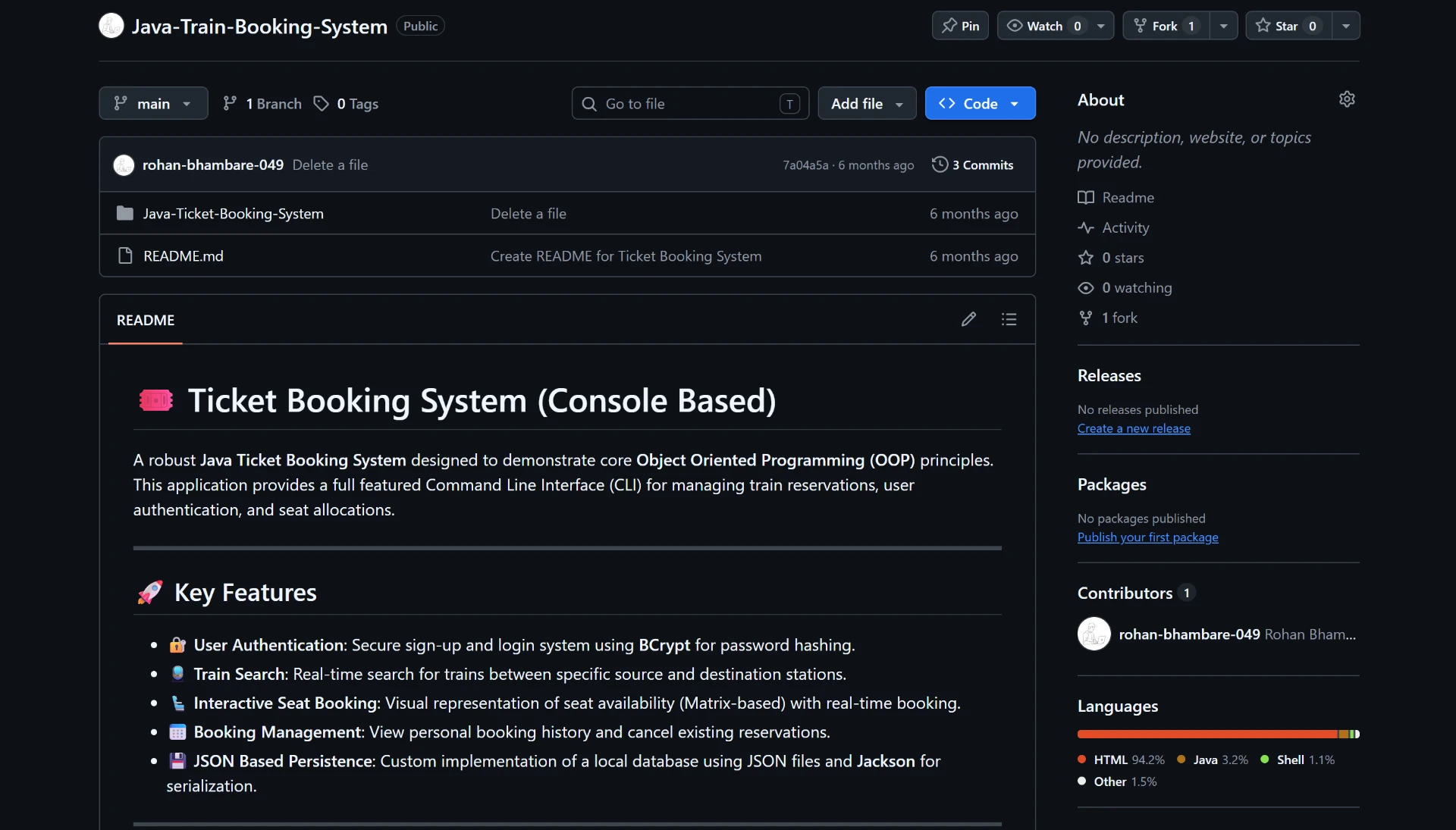 IRCTC Train Booking System preview